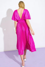 COWGIRL REPEAT SATIN MIDI DRESS Flying Tomato