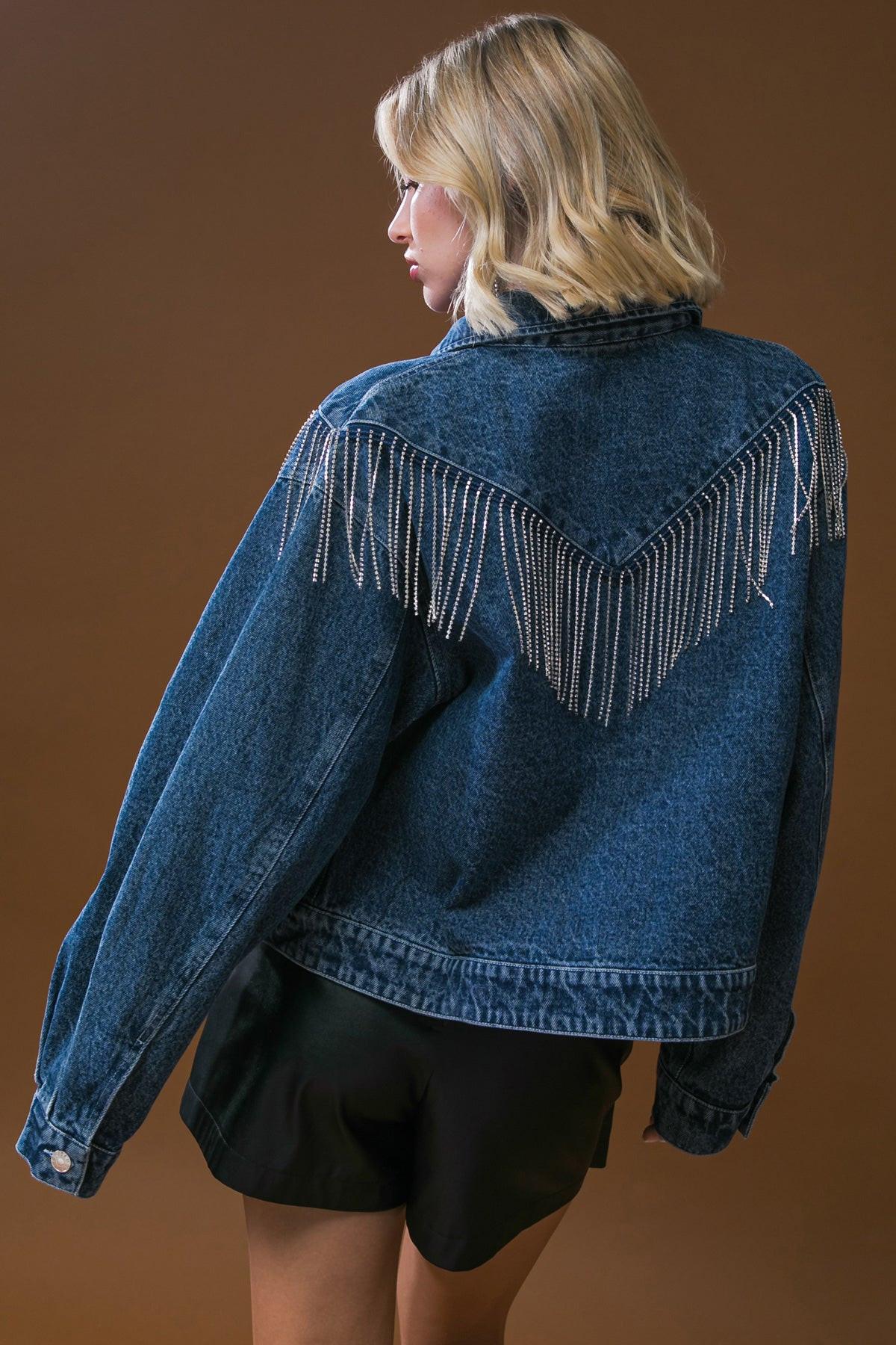 STUNNING EXCELLENCE WASHED DENIM JACKET Flying Tomato