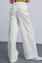 ADORABLE POSH WOVEN CARGO PANTS Flying Tomato