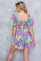 ST. JAMES CITY WOVEN ROMPER Flying Tomato