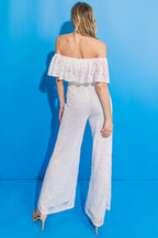 FATE INTERVENES WOVEN LACE JUMPSUIT Flying Tomato