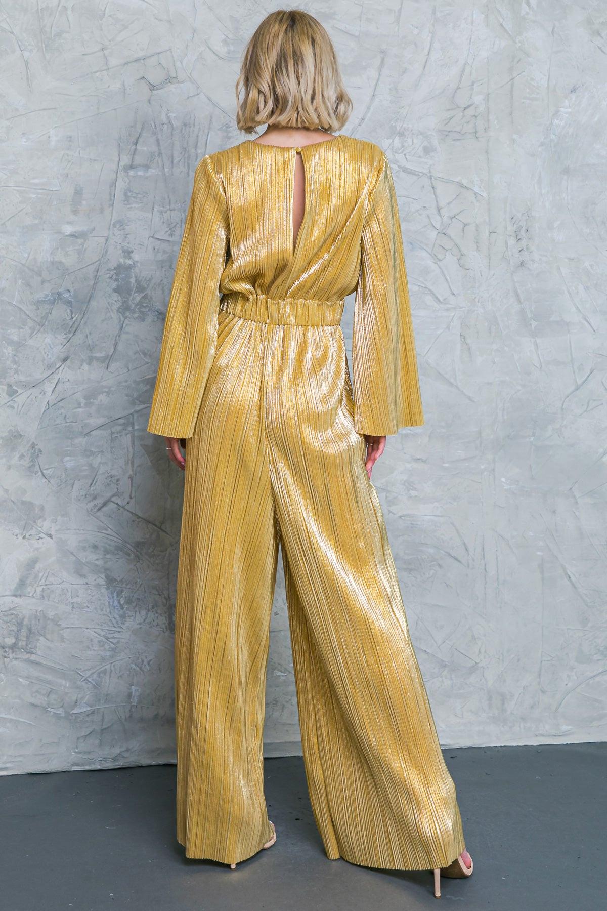 DARE TO DAZZLE PLISSE JUMPSUIT Flying Tomato