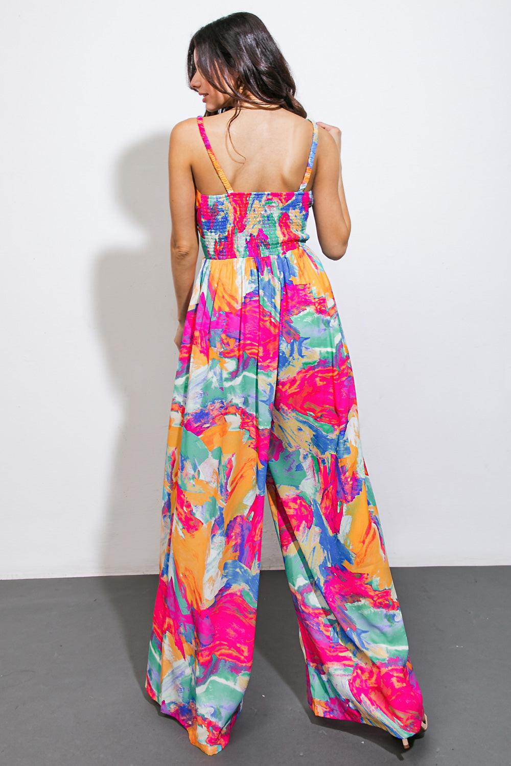 WANDERING AROUND WOVEN JUMPSUIT Flying Tomato