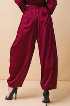 POWERFUL CHARM WOVEN SATIN PANTS Flying Tomato