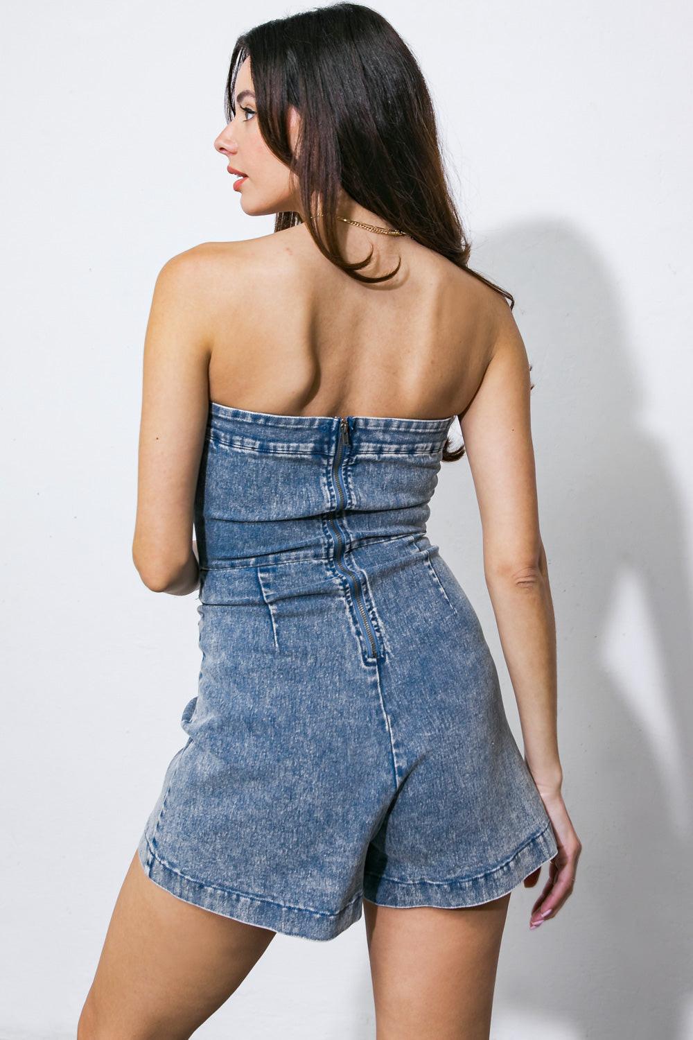 WE LOVE IT WASHED ROMPER Flying Tomato