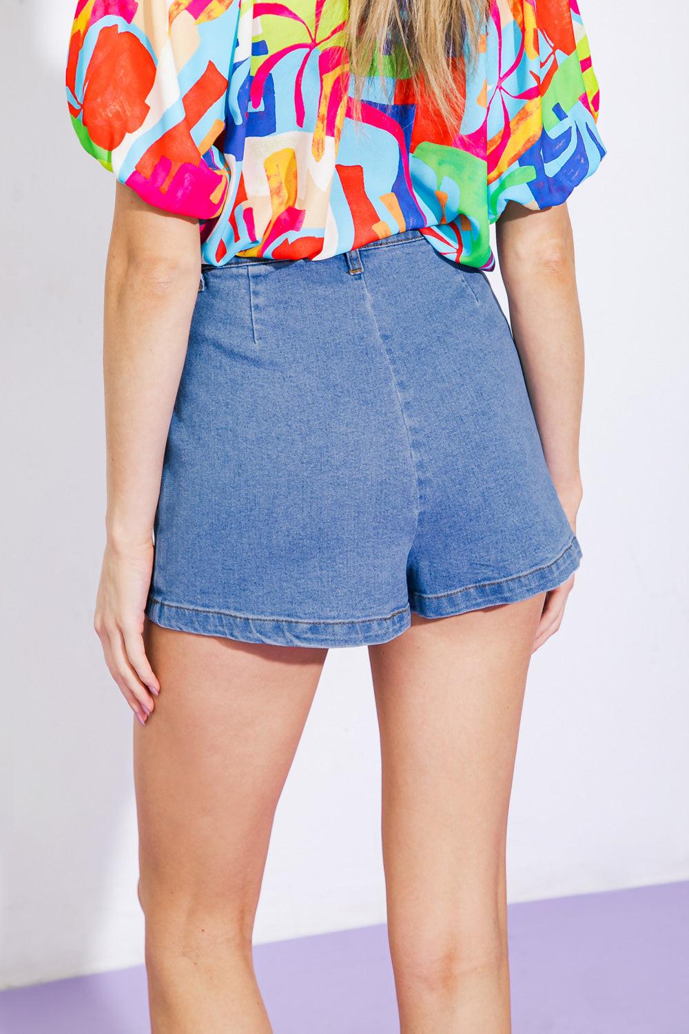 SUNNY ROMANCE DENIM SKORT Flying Tomato
