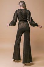 STUNNING STANCE METALLIC SWEATER TUNIN AND PANT SET Flying Tomato