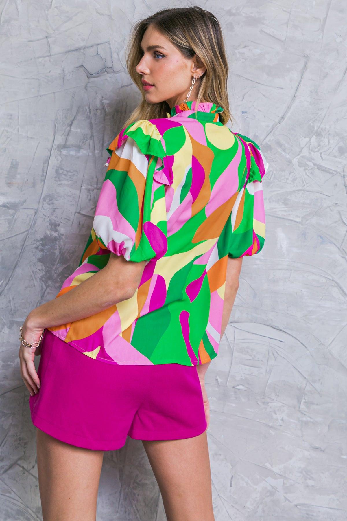 MAKE THEM PROUD WOVEN TOP Flying Tomato