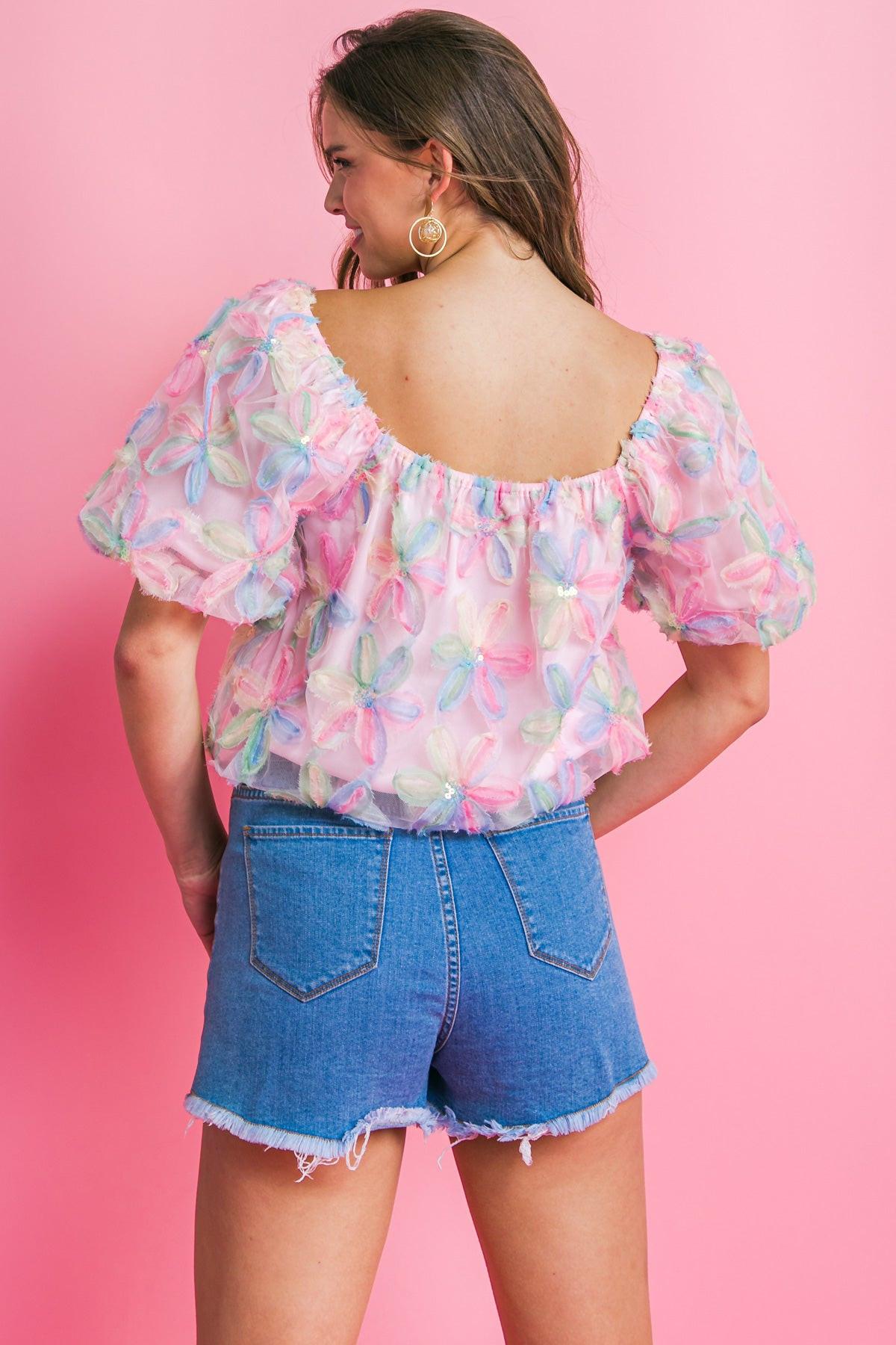LIFETIME OF LOVE WOVEN TOP Flying Tomato