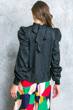 STOLEN GLANCES SATIN TOP Flying Tomato