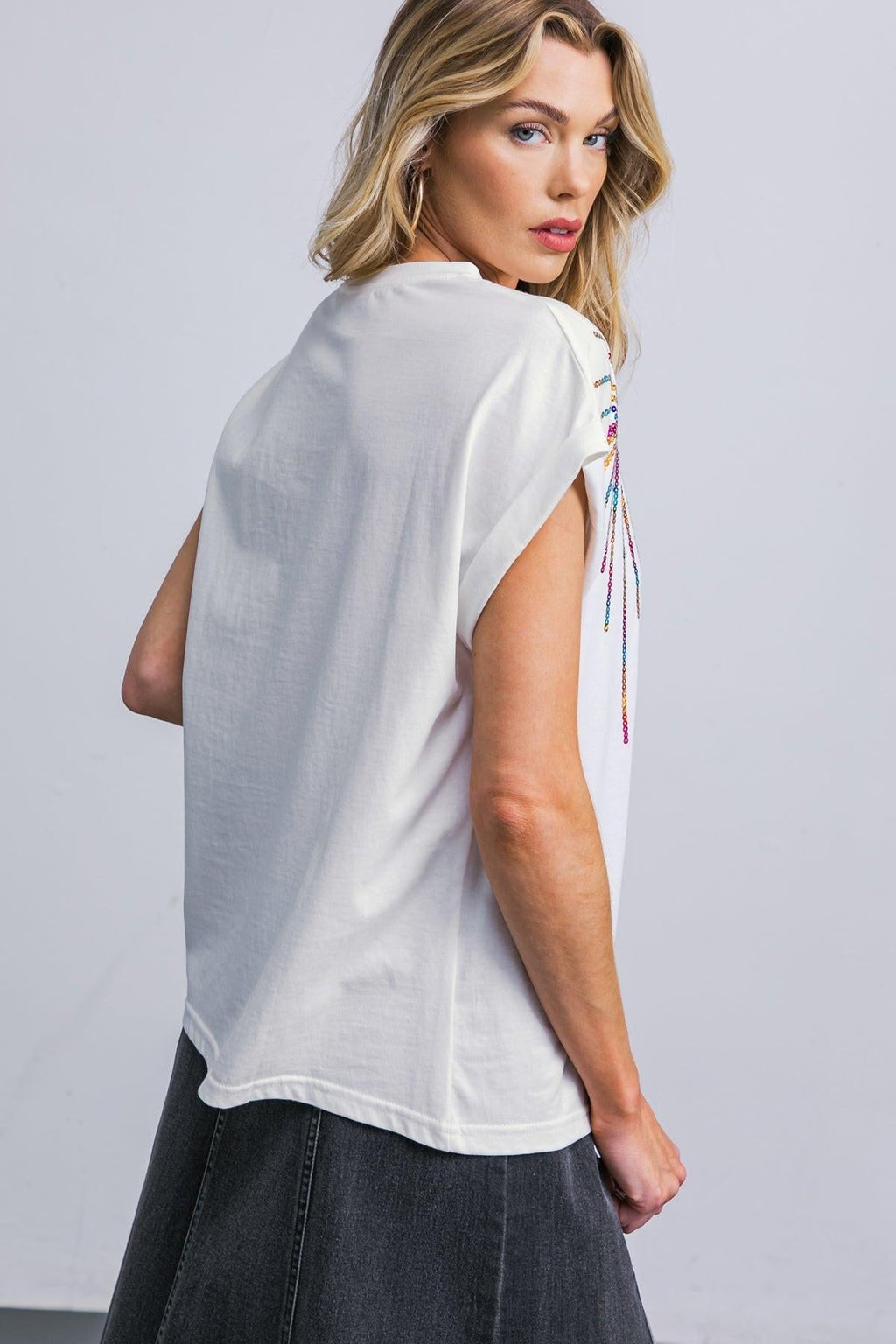 TALK ABOUT BEAUTY KNIT TOP Flying Tomato