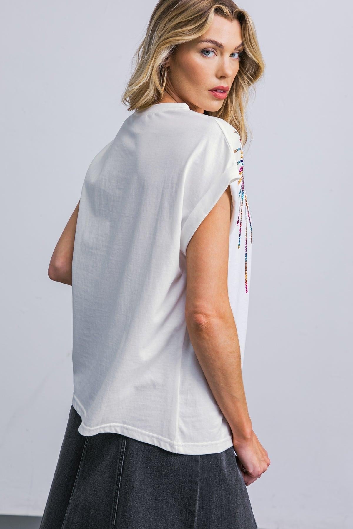 TALK ABOUT BEAUTY KNIT TOP Flying Tomato