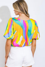 BEAUTIFUL MELODY WOVEN TOP Flying Tomato