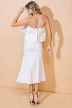 SUNSET STROLL WOVEN TWILL TOP AND SKIRT SET Flying Tomato