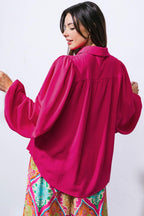 COMFORTABLE CHARM WOVEN TOP Flying Tomato