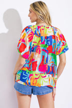 GRACEFUL BEAUTY WOVEN TOP Flying Tomato