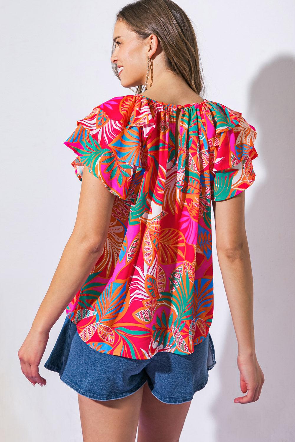 ON MY MIND RED WOVEN TOP Flying Tomato