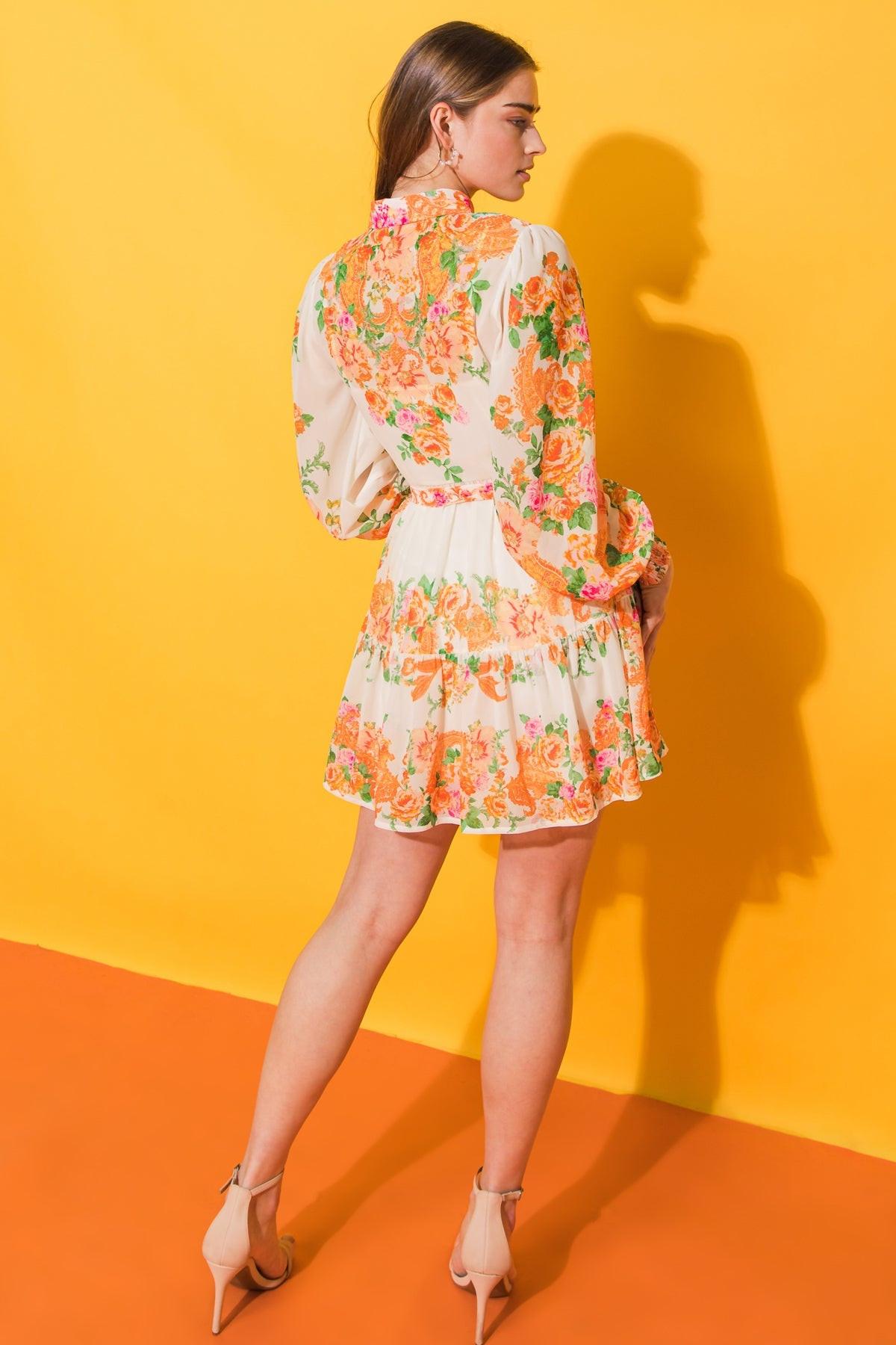 FURTHERST THING WOVEN MINI DRESS Flying Tomato