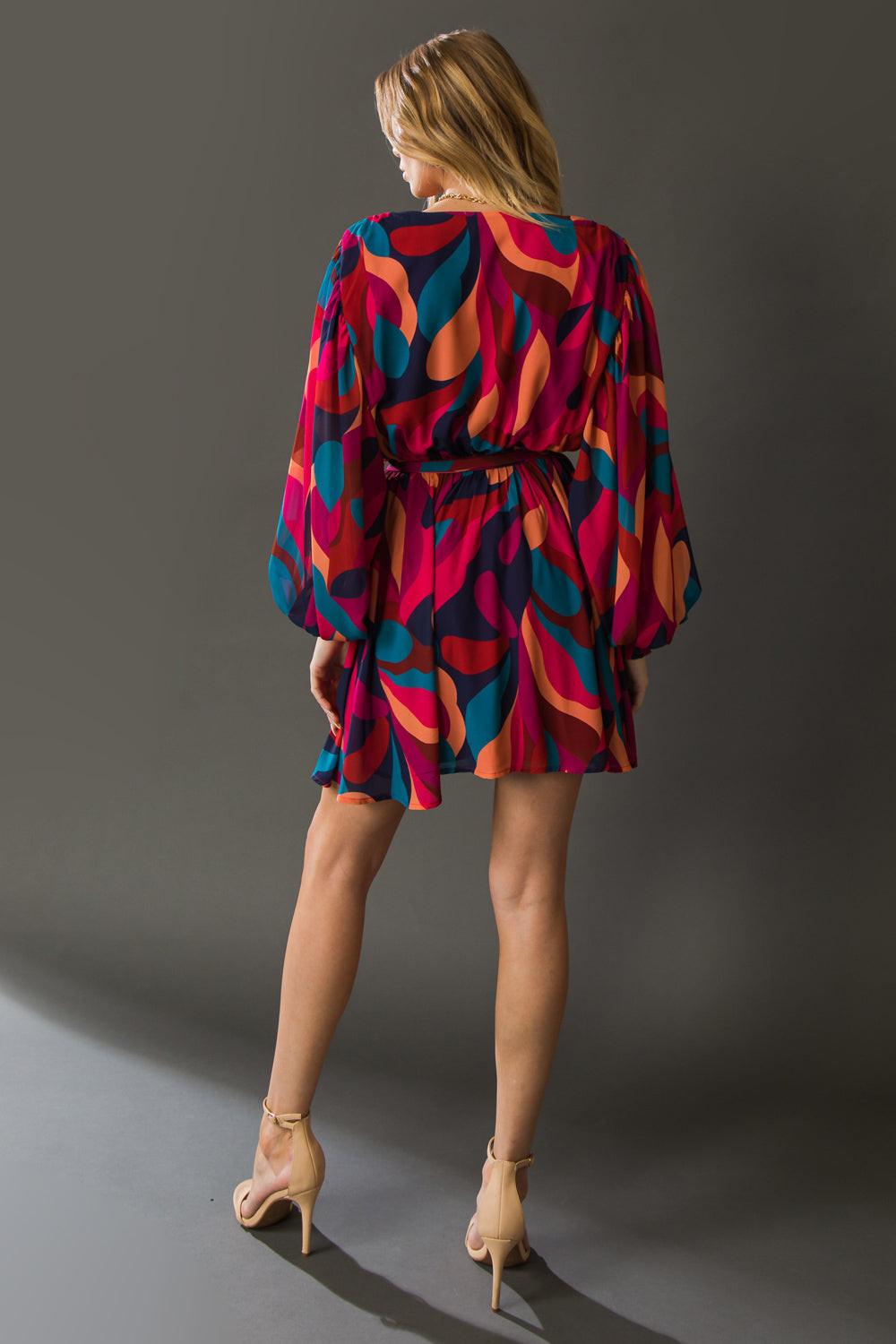 BOSTON GET AWAY WOVEN MINI DRESS Flying Tomato