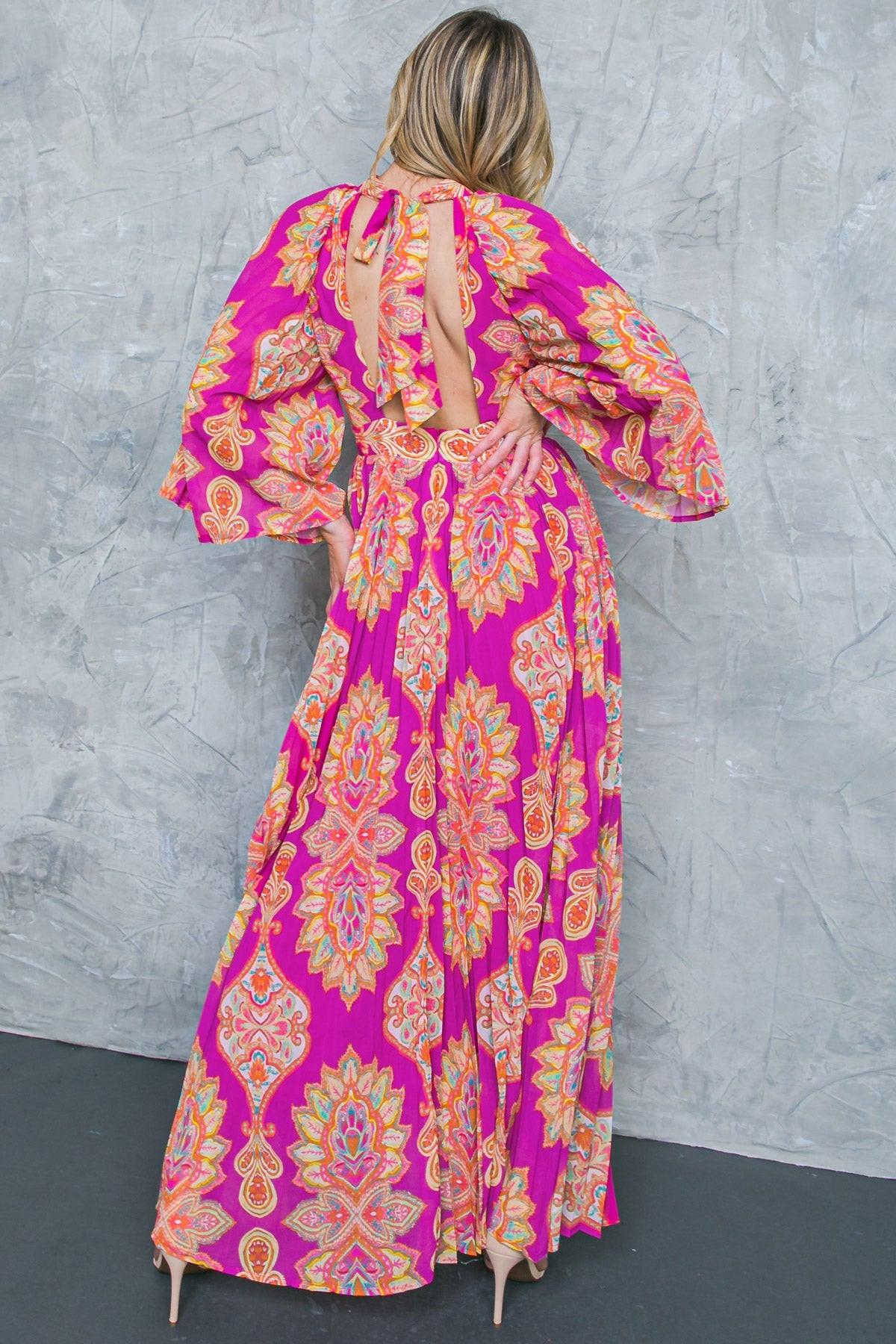 COVERED BY LOVE WOVEN MAXI DRESS Flying Tomato