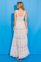 LOVELY ANGEL WOVEN MIDI DRESS Flying Tomato