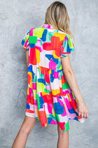 TEMPTING ME PRINT MINI DRESS Flying Tomato