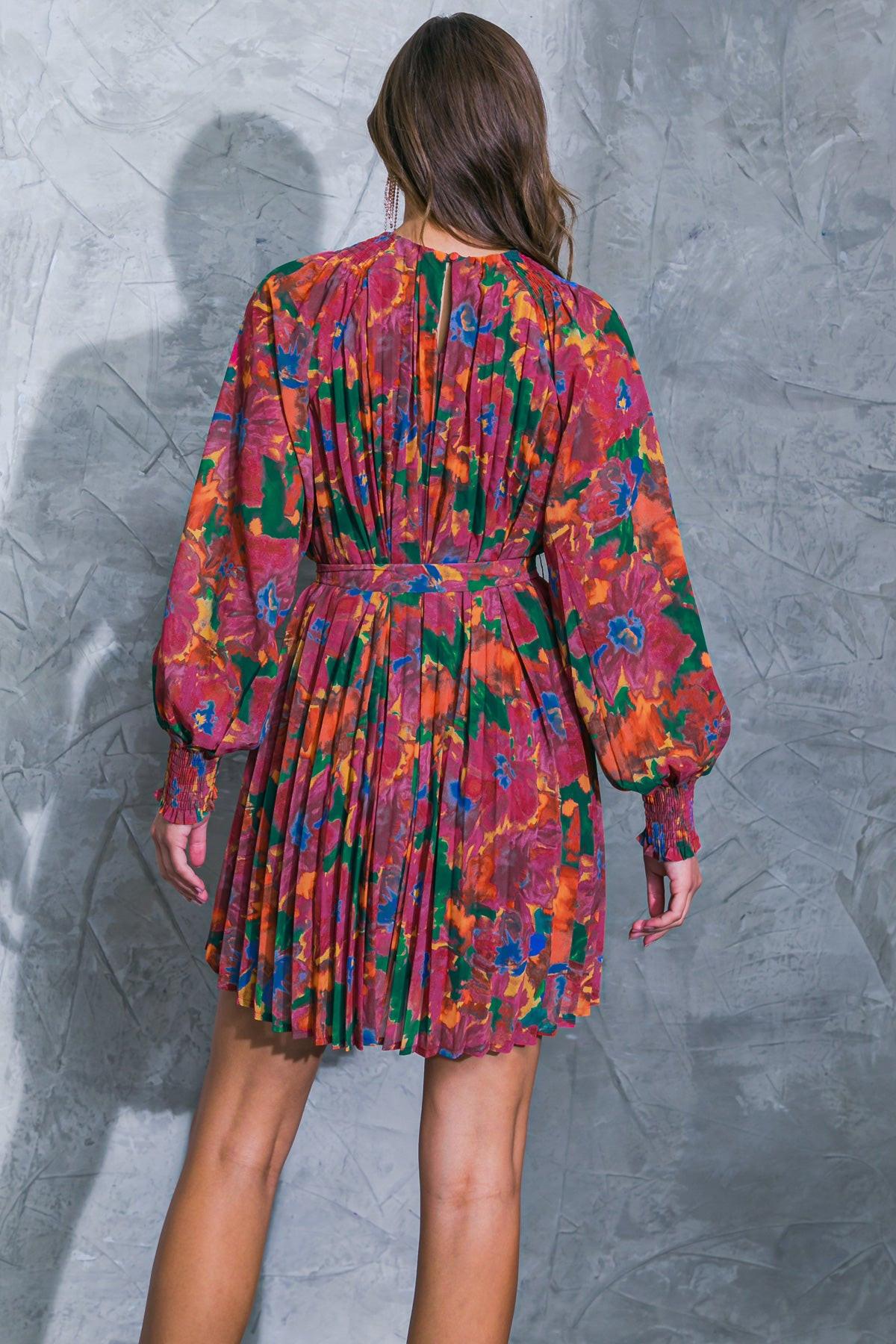 WASHED AWAY WOVEN MINI DRESS Flying Tomato