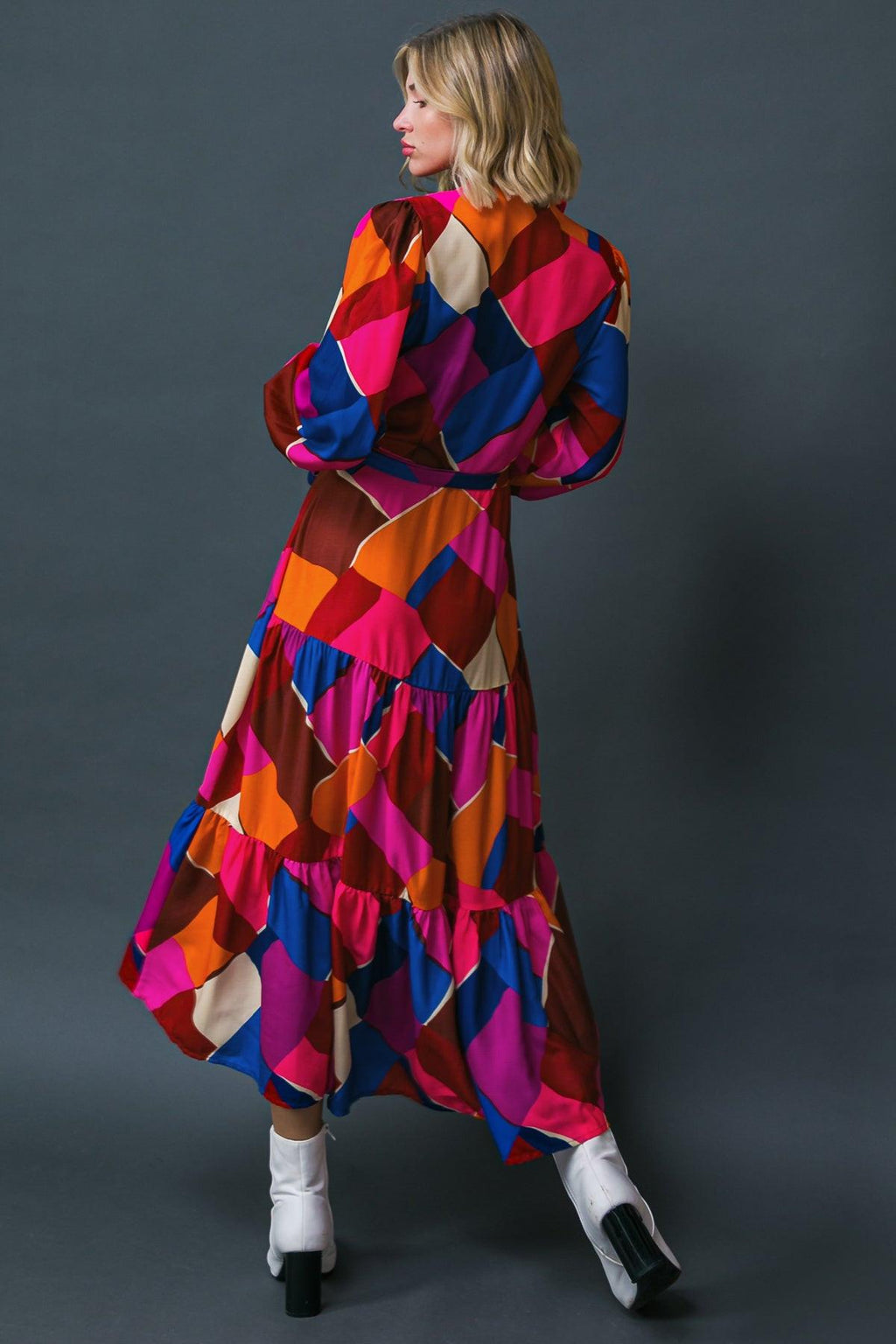 WISE WOMAN WOVEN MIDI DRESS Flying Tomato