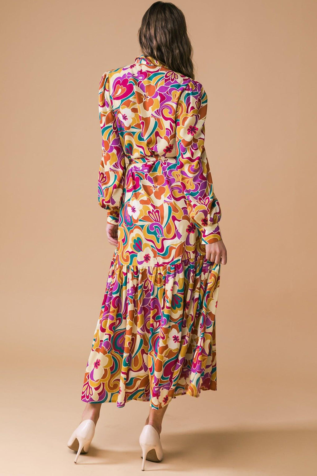 MY EYES ON YOU WOVEN MIDI DRESS Flying Tomato