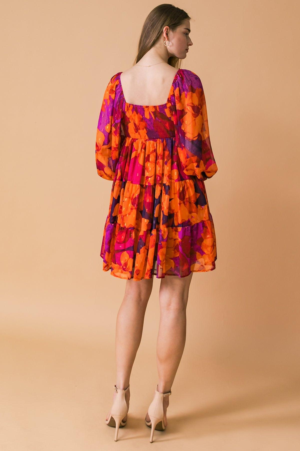 GOOD FLOWS TO ME WOVEN MINI DRESS Flying Tomato
