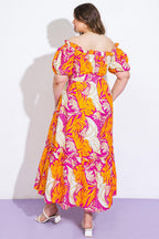 SCENIC OUTINGS WOVEN MINI DRESS Flying Tomato