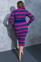NOTEWORTHY SHINE SWEATER MIDI DRESS Flying Tomato