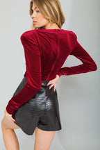 CONTINUE THIS JOURNEY VELVET CROP TOP Flying Tomato