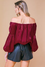 SIMPLY FAVORED WOVEN TOP Flying Tomato