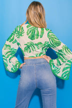 EYES ON PARADISE FLORAL WOVEN TOP Flying Tomato