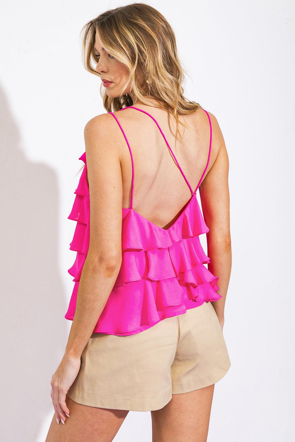 LAST IN THE WAVES WOVEN TOP Flying Tomato