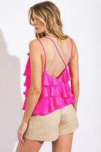 LAST IN THE WAVES WOVEN TOP Flying Tomato
