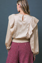 THINK OF ME WOVEN TOP Flying Tomato