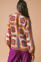 MAKE TODAY GREAT WOVEN TOP Flying Tomato