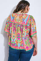 SPARKLY ENERGY WOVEN TOP Flying Tomato