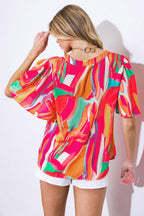 LEAN ON ME WOVEN TOP Flying Tomato