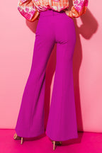 COUNTDOWN THE HOURS WOVEN FLARED PANTS Flying Tomato