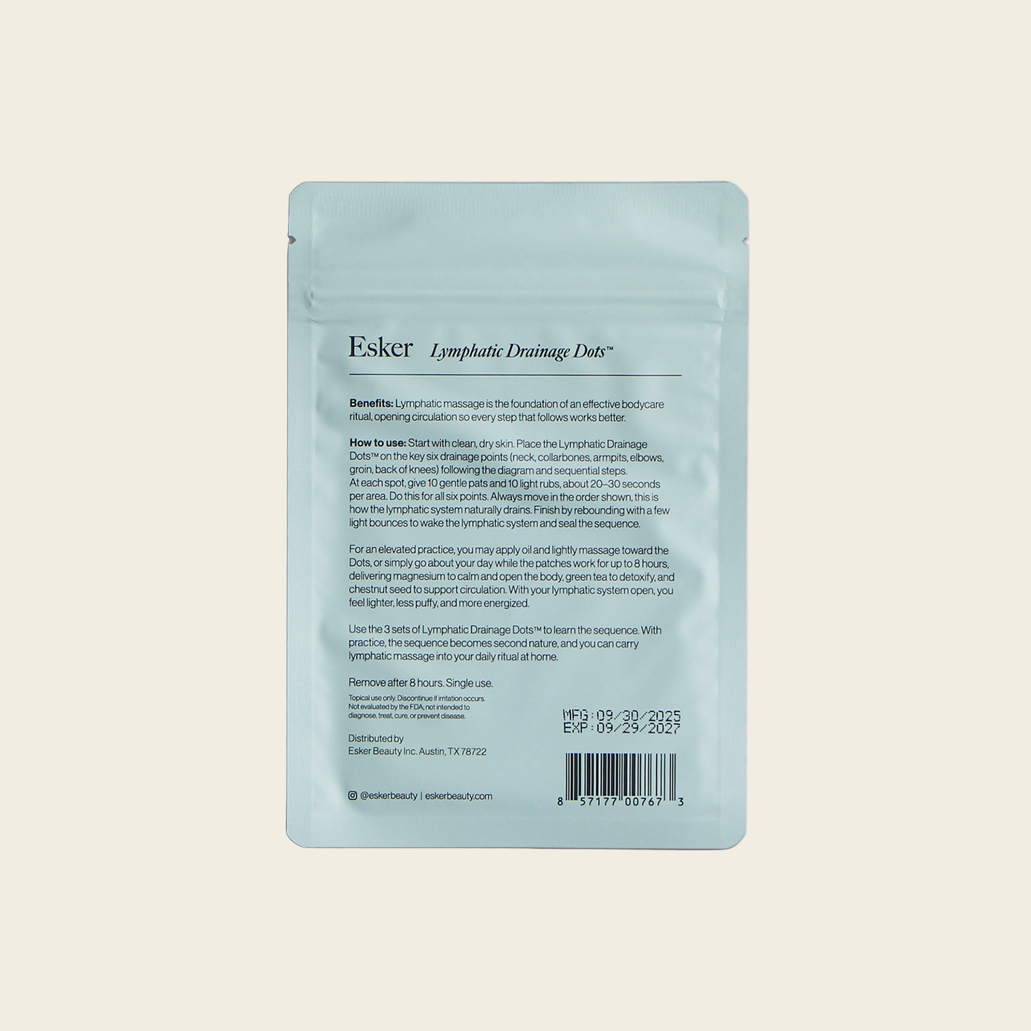 Lymphatic Drainage Dots Esker