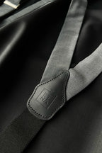 Sophia Grey Ultra-Fine Virgin Wool Suspenders ETNA