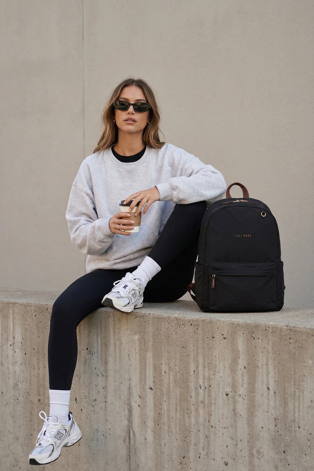 The Daily Backpack Black/Brown