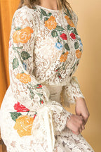 EMBROIDERED LACE TOP Flying Tomato