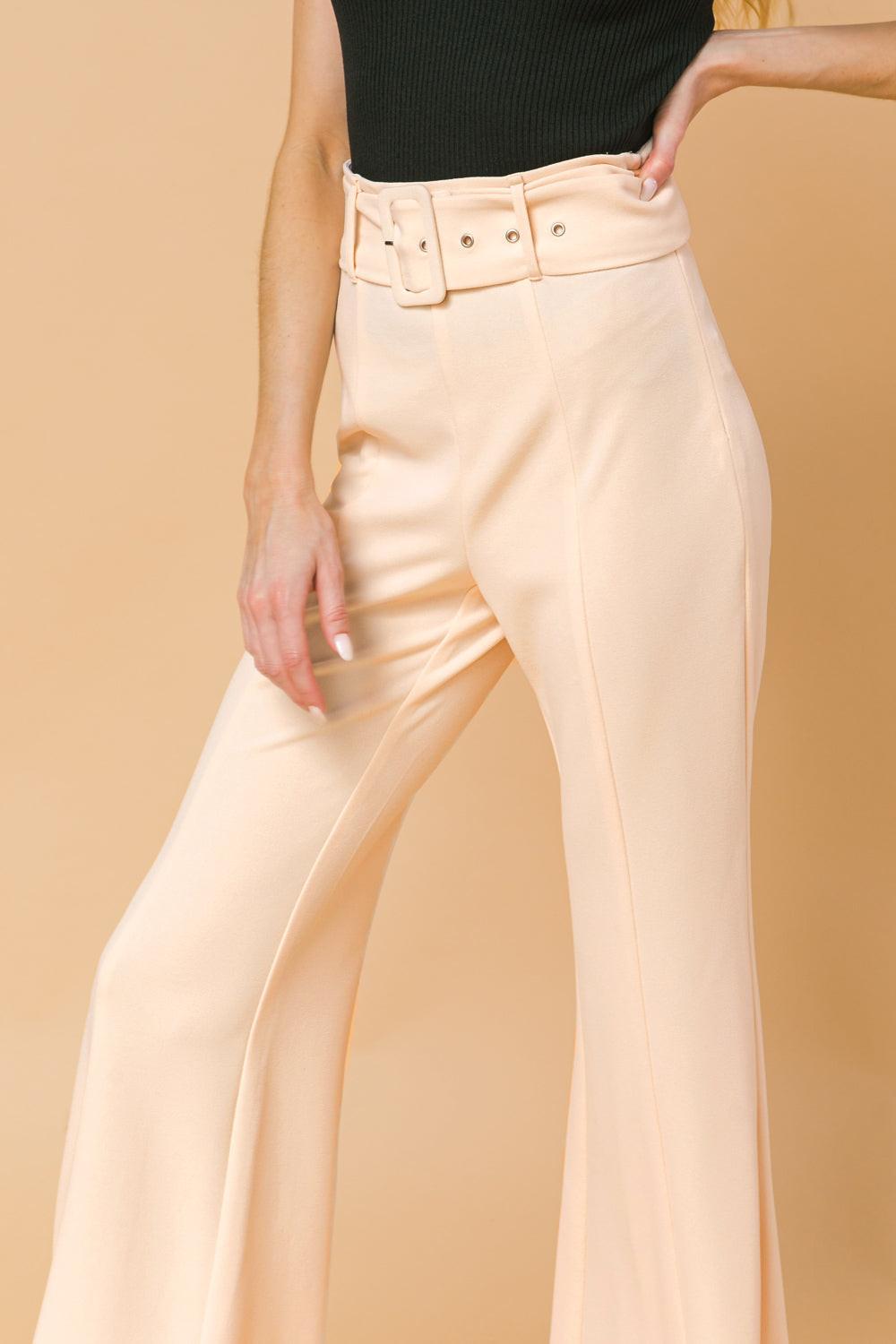 COUNTDOWN THE HOURS WOVEN FLARED PANTS Flying Tomato