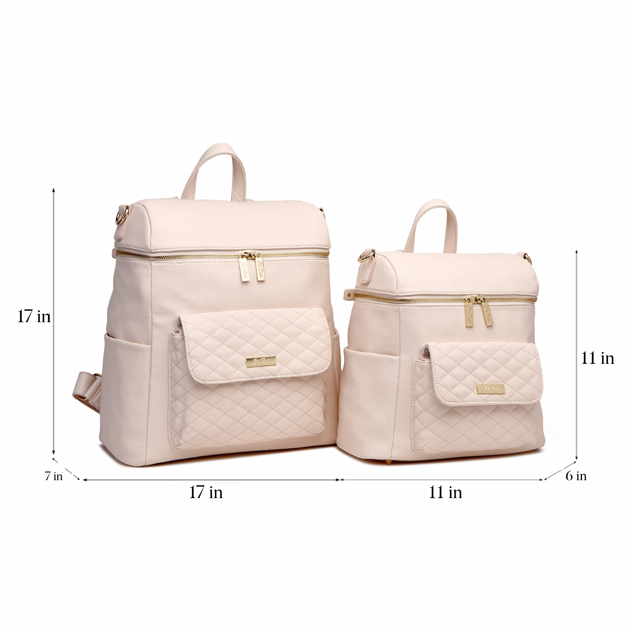 Petit Diaper Bag Pastel Pink Luli Bebe