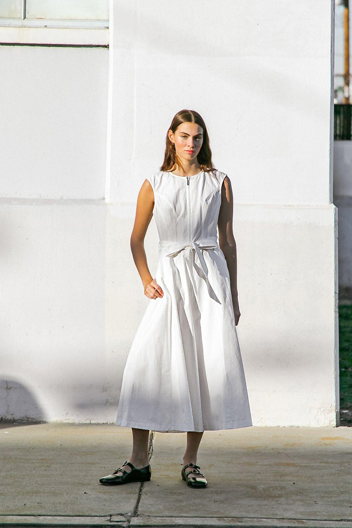 DELICATE DREAMS WOVEN MIDI DRESS Flying Tomato