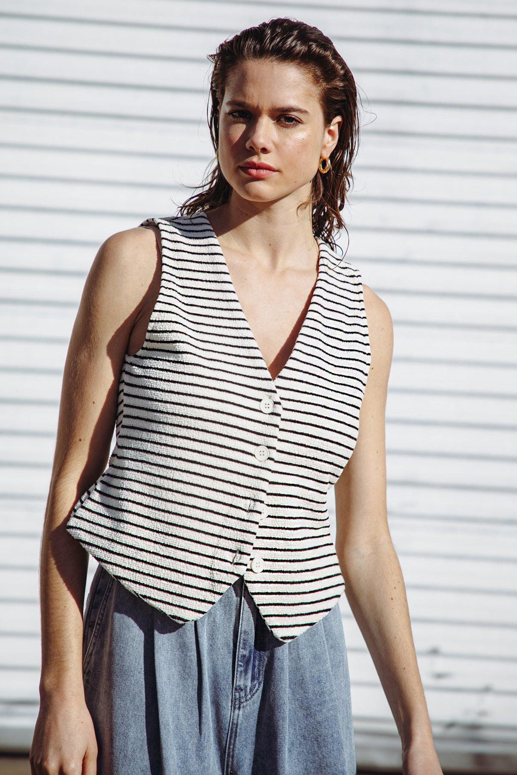 PRETTY ON POINT KNIT VEST Flying Tomato